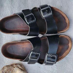 Birkenstock Arizona black oiled leather